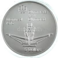 Kanada 1974. 5$ Ag "Montreali olimpia - Evezős" T:BU Canada 1974. 5 Dollars Ag "Montr...