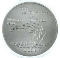 Kanada 1975. 5D Ag "Montreali olimpia - Toronyugró" T:BU Canada 1975. 5 Dollars Ag "M...