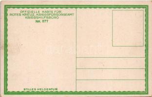 Stilles Heldentum. Offizielle Karte für Rotes Kreuz, Kriegsfürsorgeamt Kriegshilfsbüro Nr. 577. / WW...