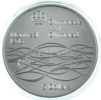 Kanada 1975. 5D Ag "Montreali olimpia - Úszás" T:BU Canada 1975. 5 Dollars Ag "Montre...