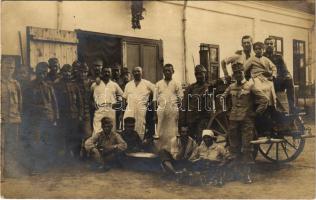 WWI Austro-Hungarian K.u.K. military, group of soldiers. photo, Osztrák-magyar katonák csoportja