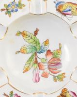 Herend Viktória mintás hamuzó. Jelzett, kopással, d: 15 cm