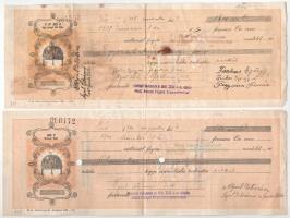 ~1939-1941. 12db-os váltó tétel, mind kitöltött, néhány darabon illetékbélyeg vagy lyukasztásos érvé...