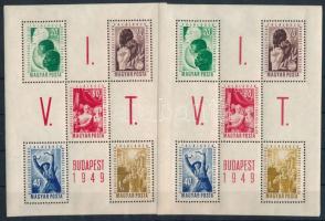 1949 2 db VIT (I.) blokk (16.000)