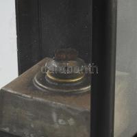 Antik vasutas kalauzlámpa. Üvegezett, jó állapotban, m: 36 cm