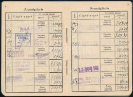 1938 Polgári Gazdasági Szövetkezet Vásárlási hitellevél számos bejegyzéssel