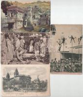 INDIA - 16 db régi képeslap vegyes minőségben / INDIA - 16 pre-1945 postcards in mixed quality