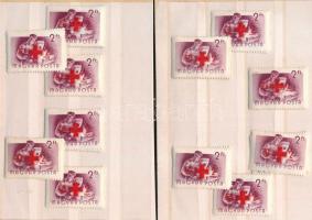 1957 12 db Vöröskereszt sor (10.800)