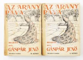 Gáspár Jenő: Az arany páva I-II. Bp., Palladis. Kiadói papírkötés, gerincnél ragasztott, kopottas állapotban.