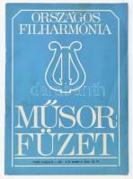 Yehudi Menuhin amerikai hegedűművész és Tottzer József gordonkás aláírása Országos Filharmónia műsorfüzetben.