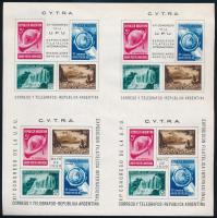 Argentína 1939 UPU kongresszus blokk Mi 438 B-442 négyestömbben (Mi EUR 300,-)