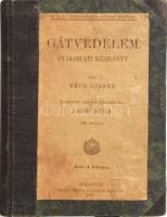 Péch József: Gátvédelem. Gyakorlati kézikönyv. Bp., 1918, Pallas, 343 p. 2. kiadás. Átkötött félvászon-kötés, kopott borítóval.