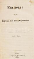 (Hormayr, Josef v.): Anemonen aus dem Tagebuch eines alten Pilgermannes. 1-4. kötet (teljes). Jena, ...