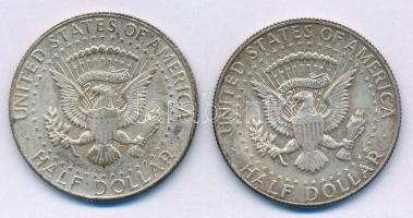 Amerikai Egyesült Államok 1964. 1/2$ Ag "Kennedy" T:AU,XF patina 
USA 1964. 1/2 Dollar Ag...