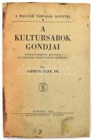 Dr. Soproni Elek: A kultúrsarok gondjai. Sopron vármegye szociális és gazdasági viszonyainak feltárása. Bp., 1940, Magyar Társaság. Kiadói, sérült papírkötésben