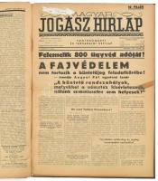 1938 Magyar Jogász Hírlap jogtudományi és társadalmi hetilap II. évfolyamának egybekötött számai (ne...