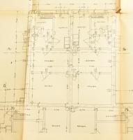 cca 1910 (?) Kispest-Wekerletelepi lakóépület, Kotál Henrik (1874-1955) építész által tervezett K II...