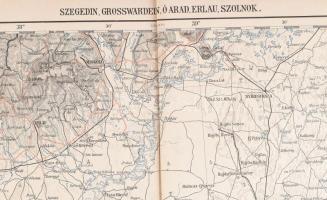cca 1900-1910 Szegedin, Grosswardein, Ó Arad, Erlau, Szolnok (Szeged, Nagyvárad, Ó-Arad/Öthalom, Ege...