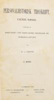 G. L. Grove: Personalhistorisk tidsskrift fjerde raekke. 3 Bind Kjobenhavn. 1900. 306 + 31 p.Korabeli, kissé kopott félbőr kötésben .