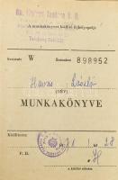 cca 1937-2000 vegyes okmány tétel, össz. 24 db: 1945 Városi, vármegyei és községi alkalmazottak orsz...