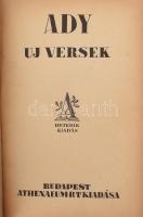 Ady Endre: Uj versek. Bp., é.n., Athenaeum, 120 p. Hetedik kiadás. Kiadói aranyozott félvászon-kötés...