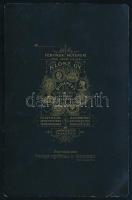 cca 1890 Család lány- és fiúgyermekkel, keményhátú fotó Klösz György budapesti műterméből, karton al...