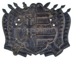 ~1950. "Kossuth-címer" bronz lemezjelvény (46x56mm) T:XF