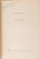 Gerő László: Eger. Magyar Műemlékek. Magyar Műemlékek. Bp., 1957, Képzőművészeti Alap Kiadóvállalata. Fekete-fehér fotókkal illusztrált. Kiadói félvászon-kötés, kissé kopott borítóval.