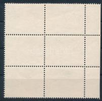 1963 Közlekedés ívösszetapadás révén keletkezett gumizott, fogazott, bélyegkép nélküli bélyeg ívszéli hatostömb