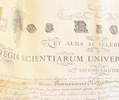 1911 Hoffer Ferenc, M. Kir. Dohányjövedéki Központi Igazgatóság helyettes igazgatójánka budapesti eg...