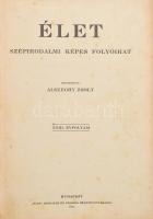 1932 Az Élet szépirodalmi képes folyóirat XXIII. évfolyama, bekötve. Szerk. Alszeghy Zsolt, korabeli, félvászon kötésben