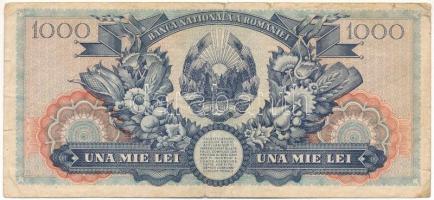 Románia 1948. 1000L T:VG kis szakadások
Romania 1948. 1000 Lei C:VG small tears
Krause P#85