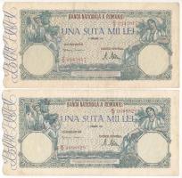Románia 1946. 100.000L (2x) T:F
Romania 1946. 100.000 Lei (2x) C:F
Krause P#58
