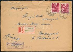 1944 Ajánlott cenzúrázott levél KISILVA - Budapest