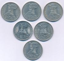 Románia 1991-1996. 100L (6xklf) T:AU-VF közte ph
Romania 1991-1996. 100 Lei (6xdiff) C:AU-VF edge e...