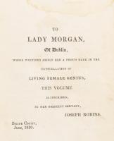 1830 The Ladies' Pocket Magazine. London,1830, Joseph Robins, VIII+244 p.+1 (fekete-fehér acélm...