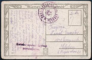 1918 Tábori posta képeslap