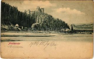 1904 Nedec, Niedzica (mai Lengyelország, Magas-Tátra); Nedecz vár / Schloss Nedecz / Zamek Nedzica / castle (fa)