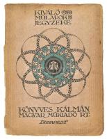 1913 Kiváló műlapok jegyzéke. Könyves Kálmán Értesítője 6. sz. 1913. június hó 15. Bp., (1913), Könyves Kálmán Magyar Műkiadó Rt., 2 sztl. lev.+ 97+(3) p. Fekete-fehér képekkel, reprodukciókkal gazdagon illusztrálva. Kiadói papírkötés, a gerincnél sérült borítóval.