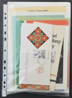 Magyar emléklap tétel, benne 40 db, közte több egyforma