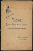 Márk [Lajos]: Téli tárlat. Bolond Istók képes kalauza az 1892-93-iki képzőművészeti kiállitásról. Számos és számtalan képpel illusztrálta - - . (Bp., 1893, Franklin-Társulat), 32 p. A füzet első része a kiállító művészekről, a második a kiállított képekről készült karikatúrákat tartalmazza. Kiadói papírkötés, sérült, foltos borítóval, helyenként kissé foltos lapokkal, szétvált borítóval és fűzéssel, tulajdonosi névbejegyzéssel és bélyegzővel (Achátz Imre). Ritka!