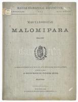 Magyarország malomipara 1894-ben. Magyar Statisztikai Közlemények Új folyam. XIII. köt. Bp., 1896, Athenaeum, 4+30+77 p. Kiadói egészvászon-kötés, a gerincen címkenyomokkal, a címlapon bejegyzéssel, kopott, foltos borítóval.