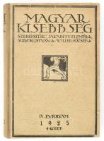 1925 Magyar kisebbség. Nemzetpolitikai szemle. IV. évf. I. félév. Szerk. Jakabffy Elemér, Willer József, Sulyok István. Lugos, 1928, Husvéth és Hoffer, Kiadói félvászon-kötés