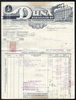 1931,1935 2db Duna Kekszgyár R.T. fejléces számla