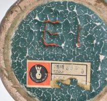 Erdélyi István: Retró váza, jelzett, hibátlan, m: 32 cm