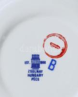 Zsolnay lila virágmintás hat személyes kávés készlet. Matricás,
jelzett, hibátlan, teljes