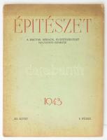 1943 Építészet. A Magyar Mérnök - és Építészegylet negyedévi szemléje III. kötet, 3. füzet