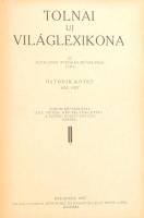 Tolnai Új Világlexikona I-XVIII. kötet Bp., 1926-1930, Tolnai Nyomdai Műintézet és Kiadóvállalat Rt....