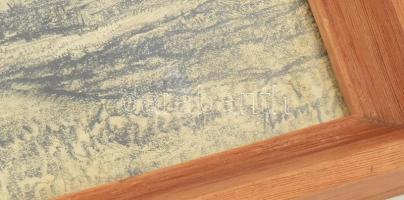 Arany jelzéssel: Táj. Ceruza, papír. Üvegezett fakeretben. 15x21 cm