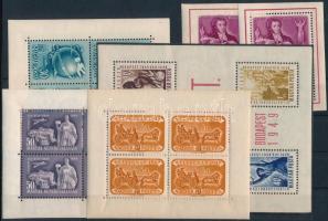 1947-1949 6 db blokk / kisív